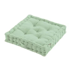 Coussin de sol coton (50 x 50 cm) Pixel Vert menthe
