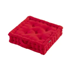 Coussin de sol coton (40 x 40 cm) Pixel Rouge
