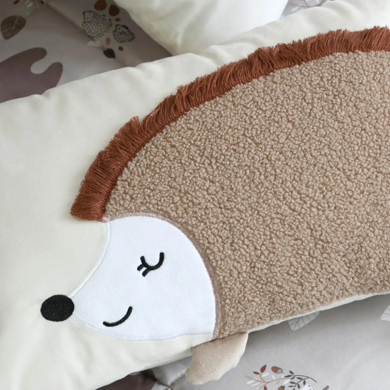 Coussin enfant rectangulaire (30 x 50 cm) Gabin Taupe