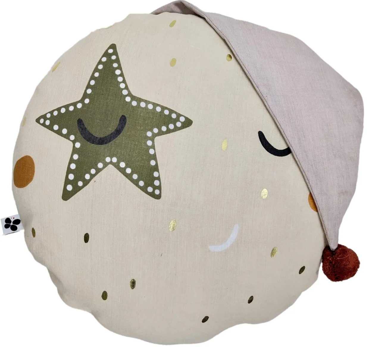 Coussin enfant rond coton (40 cm) Sky Dream Multicolore