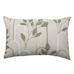 Coussin rectangulaire coton (40 x 60 cm) Roseris Gris