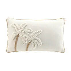 Coussin rectangulaire coton (30 x 50 cm) Sahara Ecru