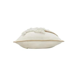 Coussin rectangulaire coton (30 x 50 cm) Sahara Ecru