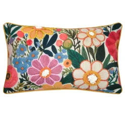 Coussin rectangulaire coton (30 x 50 cm) Betty Multicolore