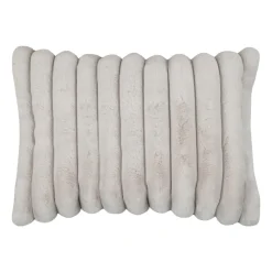 Coussin rectangulaire fausse fourrure (50 x 80 cm) Polary Beige