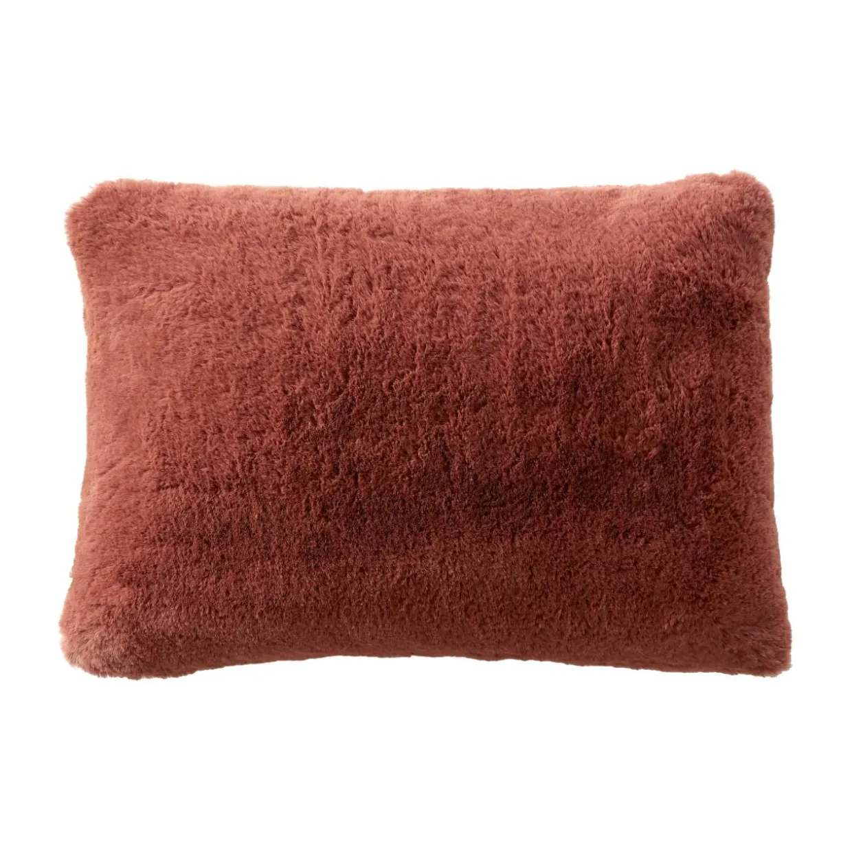 Coussin rectangulaire fausse fourrure (40 x 60 cm) Finn Terracotta