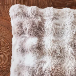 Coussin rectangulaire fausse fourrure (50 x 80 cm) Toronto Taupe