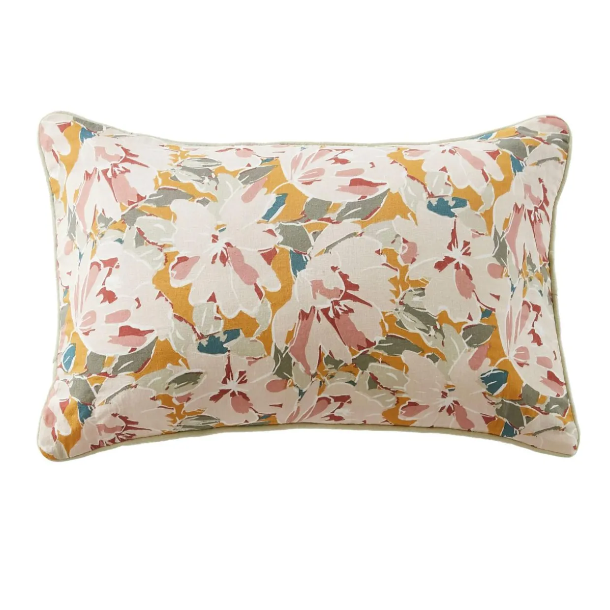 Coussin rectangulaire gaze de coton (40 x 60 cm) April Multicolore