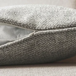 Coussin rectangulaire tissé (40 x 60 cm) Alba Taupe