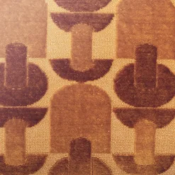 Coussin rectangulaire velours (35 x 75 cm) Luna Jaune ocre