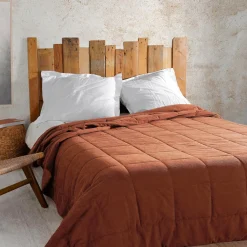 Couvre lit matelassé (230 x 250 cm) Vercors Terracotta