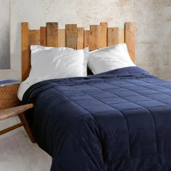 Couvre lit matelassé (250 x 260 cm) Vercors Bleu marine