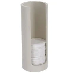 Distributeur à cotons (H17 cm) Japandi Beige