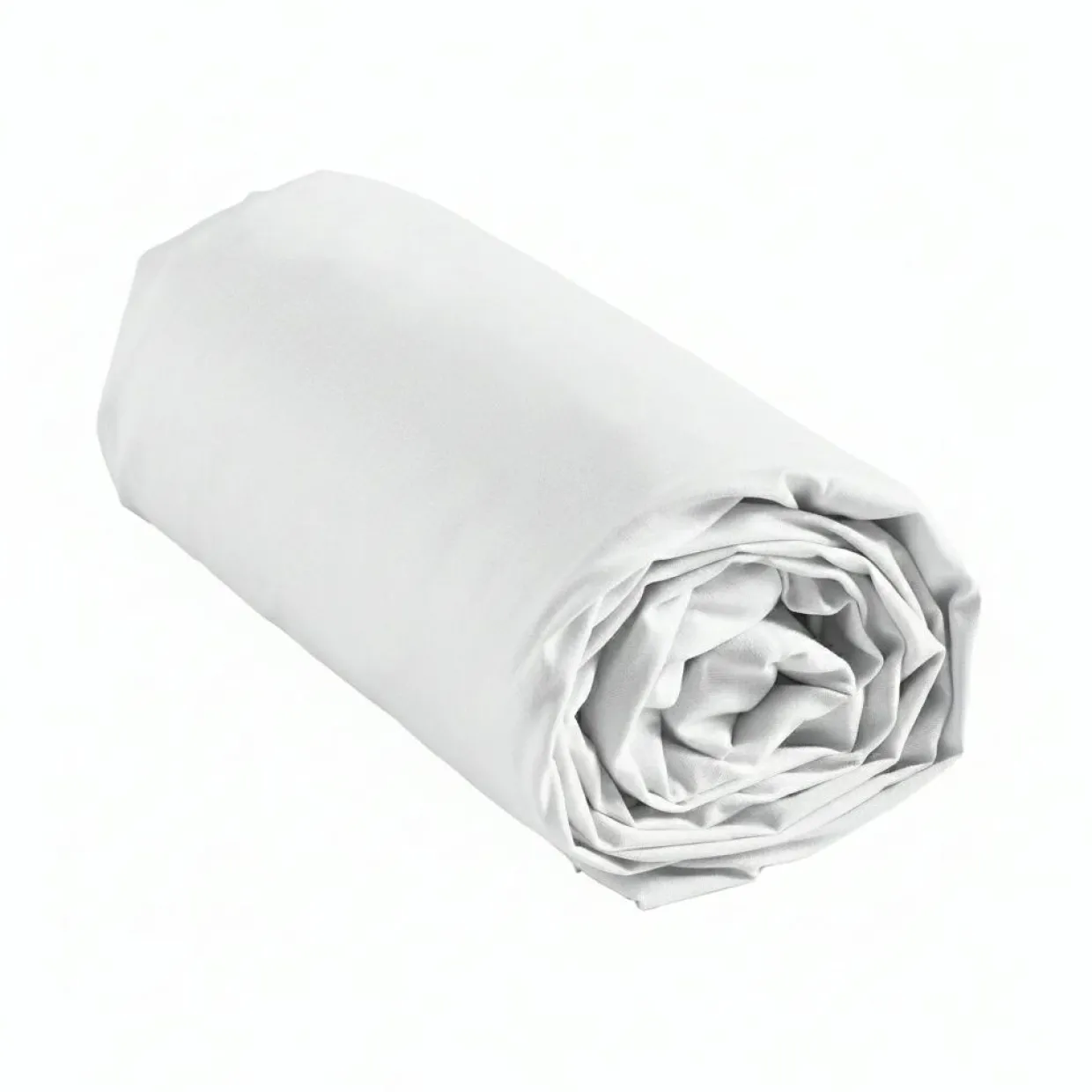 Drap housse coton lavé (140 x 190 cm) Linella Blanc