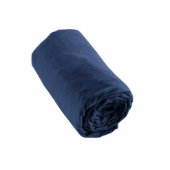 Drap housse flanelle de coton (140 x 190 cm) Nina Bleu nuit