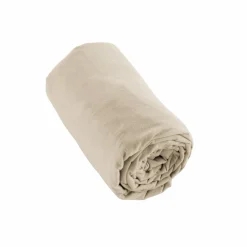 Drap housse flanelle de coton (140 x 200 cm) Nina Beige