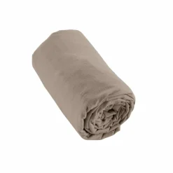 Drap housse flanelle de coton (140 x 200 cm) Nina Ficelle