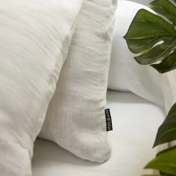 Drap housse gaze de coton (160 x 200 cm) Gaïa Blanc chantilly