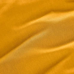 Drap housse percale de coton (90 x 190 cm) Cali Jaune moutarde