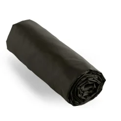 Drap housse percale de coton (140 x 190 cm) Cali Noir