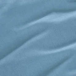 Drap housse percale de coton (90 x 190 cm) Cali Bleu ciel