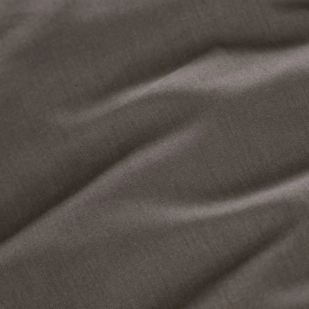 Drap housse percale de coton (90 x 190 cm) Cali Gris anthracite