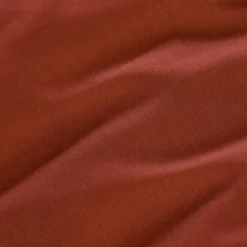 Drap housse percale de coton (90 x 190 cm) Cali Terracotta