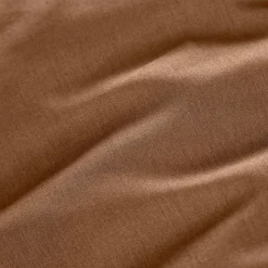 Drap housse percale de coton (90 x 190 cm) Cali Marron chocolat