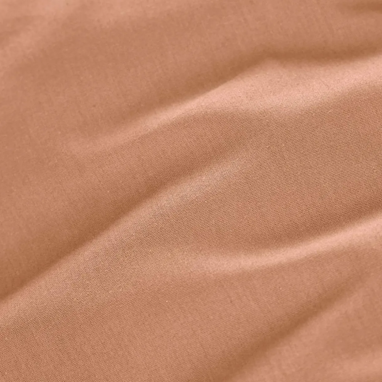 Drap housse percale de coton (140 x 190 cm) Cali Rose pêche