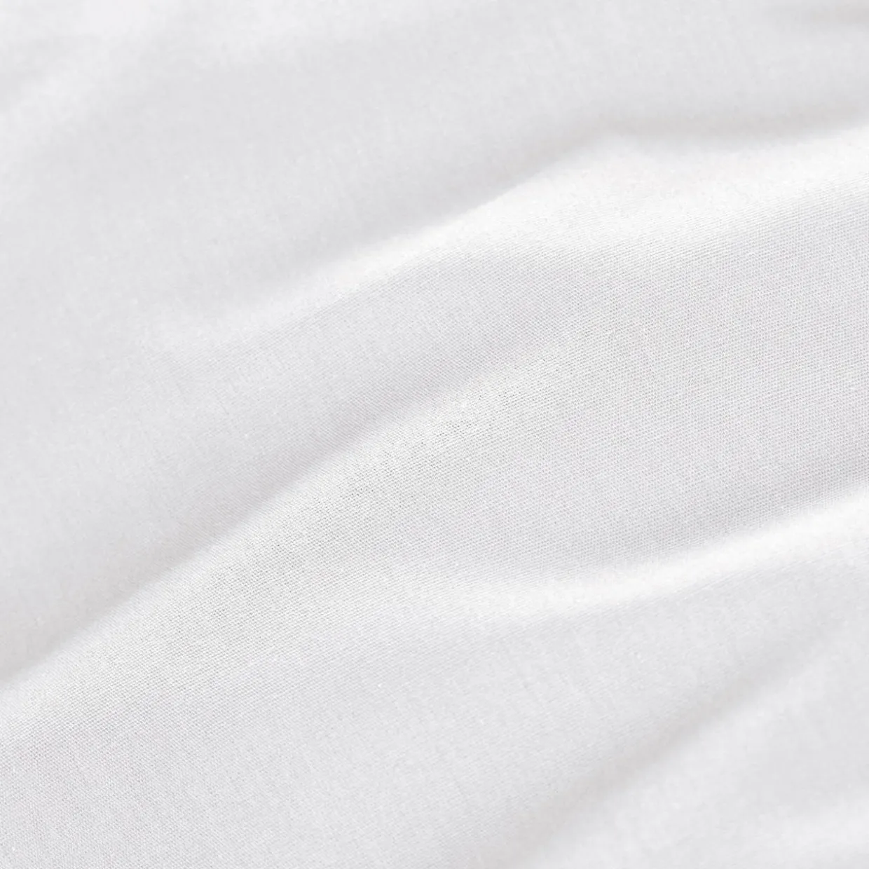 Drap housse percale de coton (160 x 200 cm) Cali Blanc