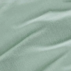 Drap housse percale de coton (160 x 200 cm) Cali Vert eucalyptus