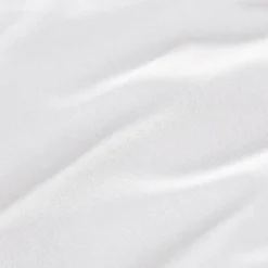 Drap housse percale de coton (140 x 190 cm) Cali Blanc