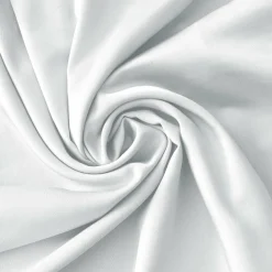 Drap housse satin de bambou (200 x 200 cm) Sienna Blanc chantilly