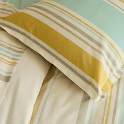 Drap plat coton lavé (240 x 310 cm) Hugo Jaune moutarde