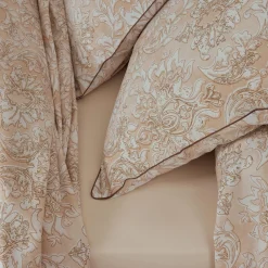 Drap plat percale de coton (280 x 325 cm) Palazzo Beige