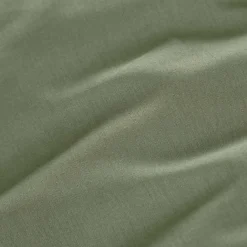 Drap plat percale de coton (270 x 300 cm) Cali Vert romarin