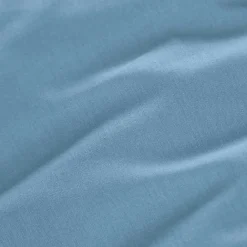 Drap plat percale de coton (180 x 290 cm) Cali Bleu ciel