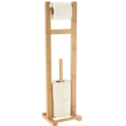 Dérouleur papier toilette avec réserve Nature bambou