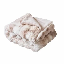 Edredon fausse fourrure (90 x 220 cm) Toronto Taupe