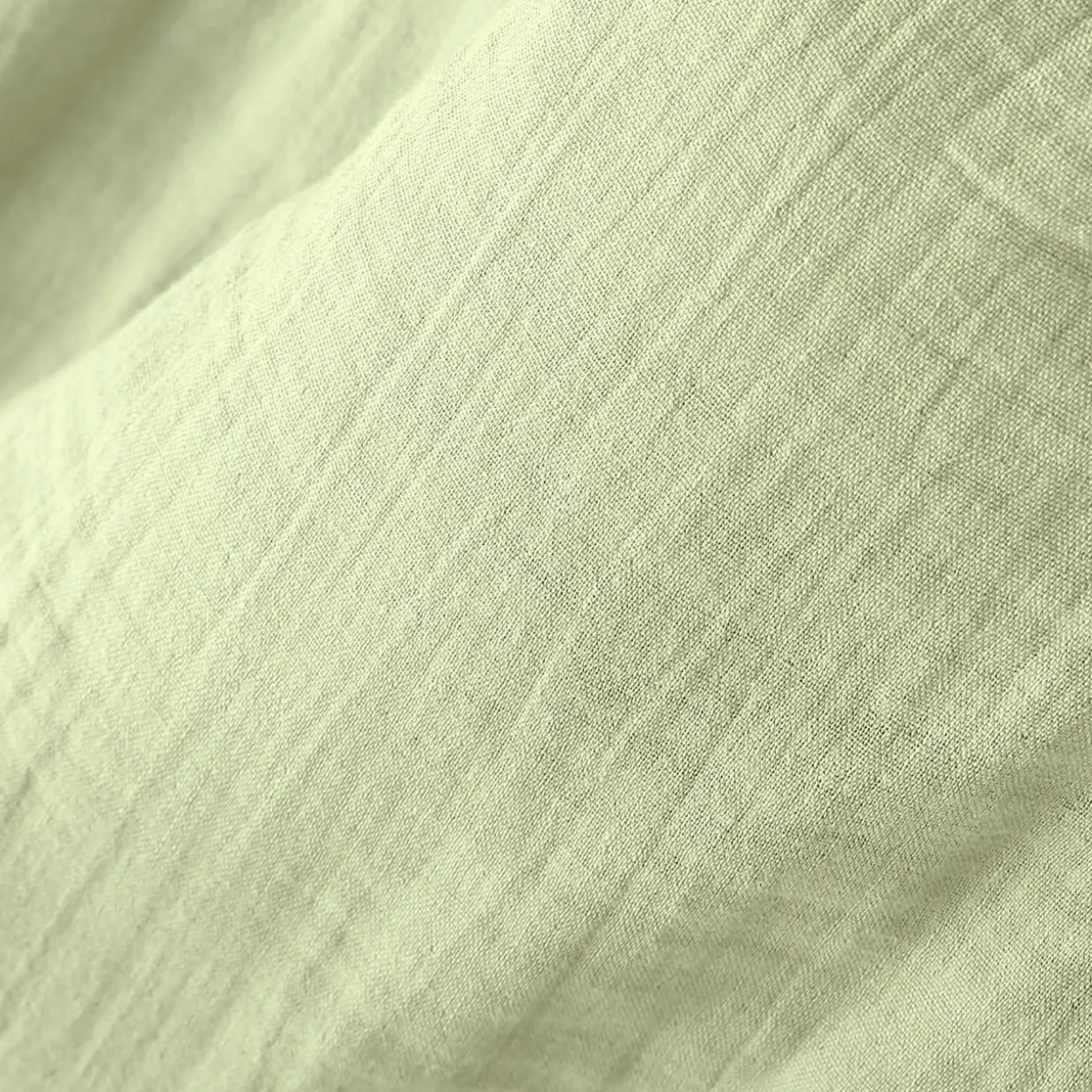Edredon gaze de coton (90 x 200 cm) Gaïa Vert tilleul