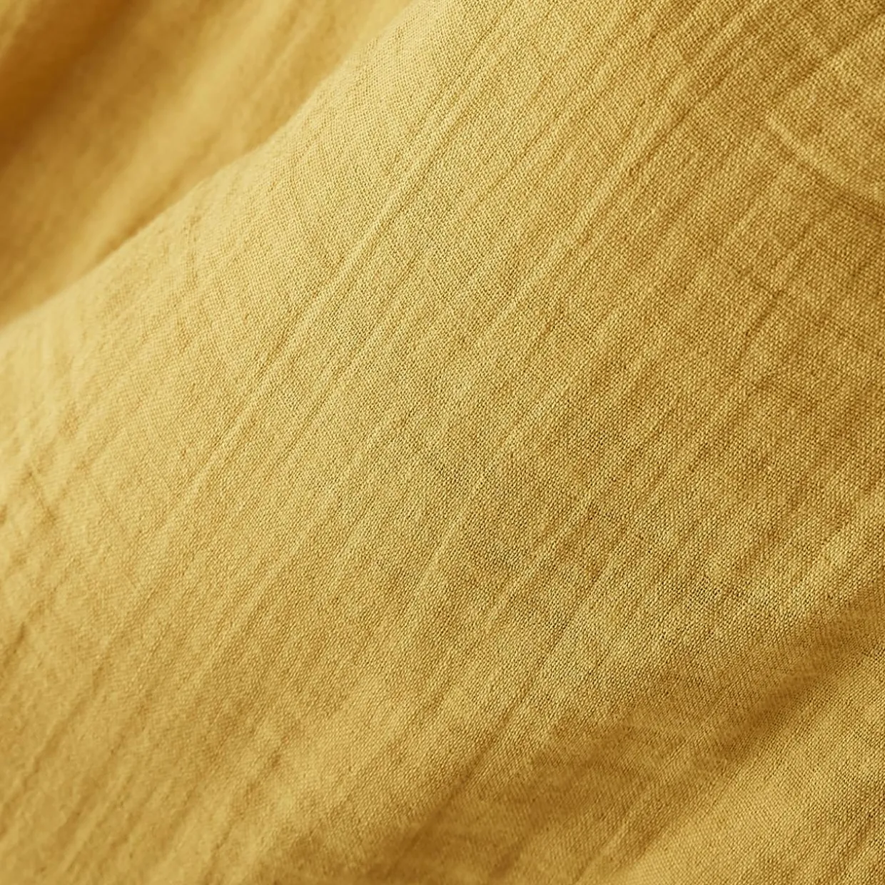 Edredon gaze de coton (90 x 200 cm) Gaïa Jaune safran