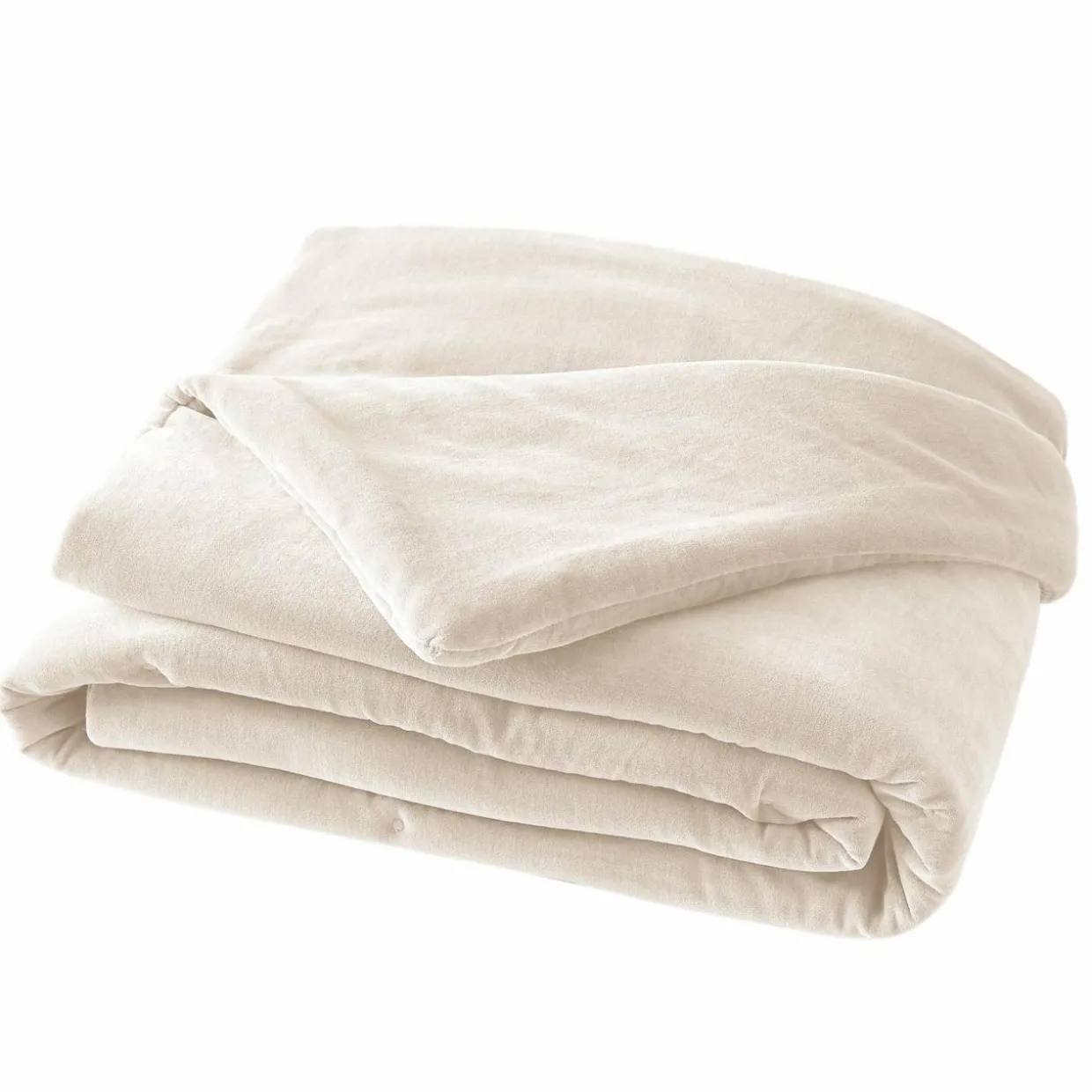 Edredon velours de coton (90 x 200 cm) Victor Beige pampa