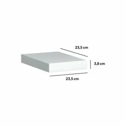 Etagère murale en bois (23,5 cm) Fixy Blanche