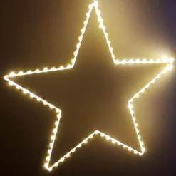 Etoile lumineuse à suspendre 130 LED (D38 cm) Kais Blanc chaud