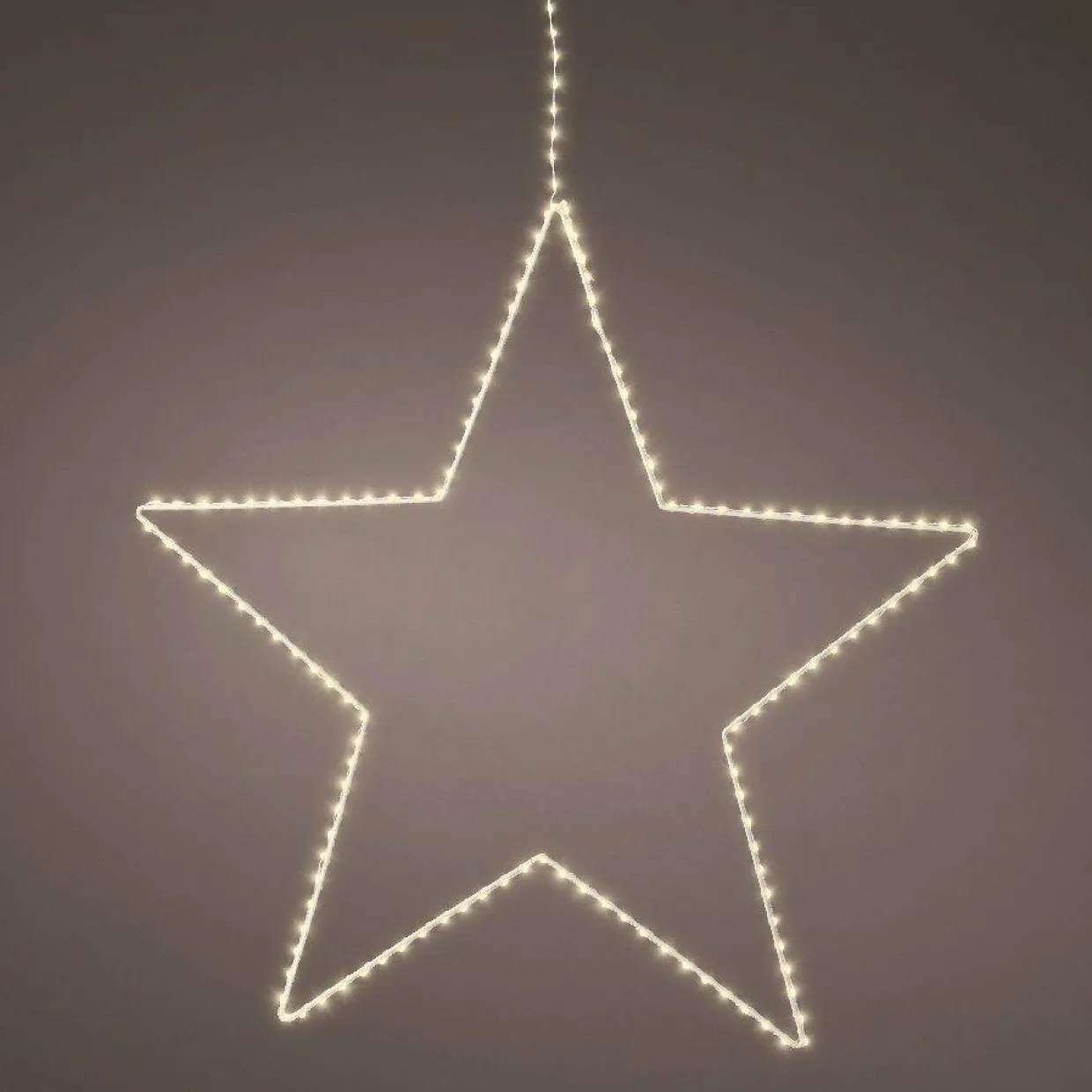 Etoile lumineuse à suspendre 130 LED (D38 cm) Kais Blanc chaud