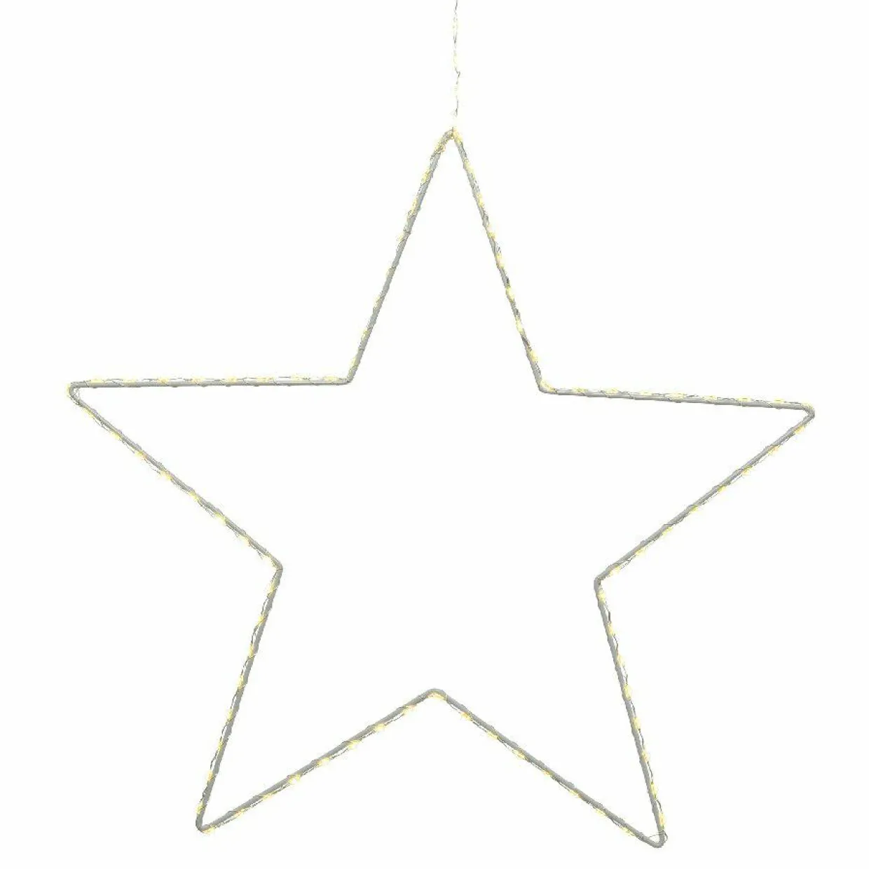 Etoile lumineuse à suspendre 130 LED (D38 cm) Kais Blanc chaud
