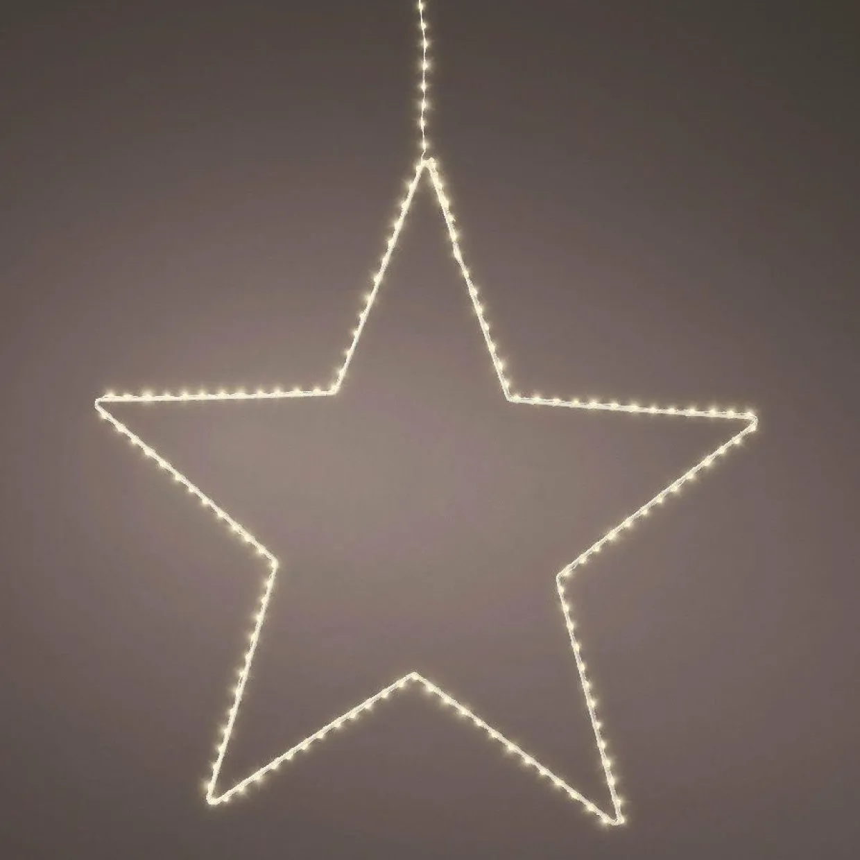 Etoile lumineuse à suspendre 175 LED (D58 cm) Kais Blanc chaud