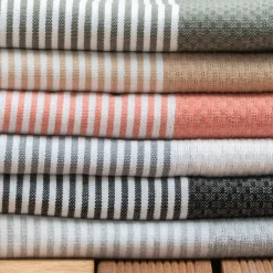 Fouta coton recyclé (100 x 200 cm) Océane Corail