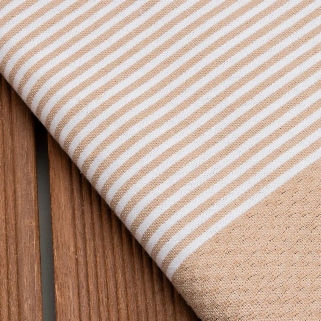 Fouta coton recyclé (100 x 200 cm) Océane Beige