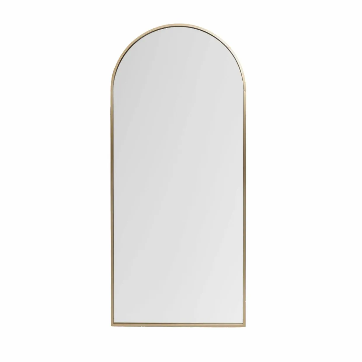 Grand Miroir à poser en métal (H180 cm) Dallas Doré
